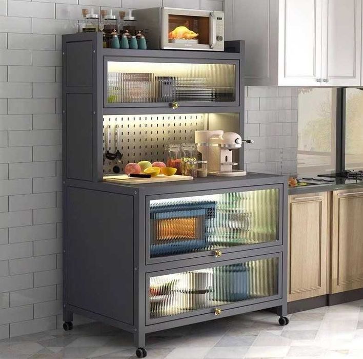 Oshxona uchun ko‘p funksiyali shkafi/ vitrinali  dish-tovoqlar uchun