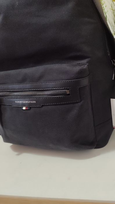 Tommy Hilfiger-НОВА Раница с естествена кожа