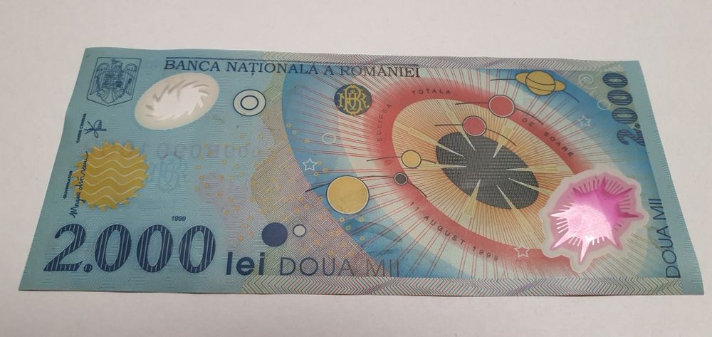 Bacnota eclipsă 2000 lei