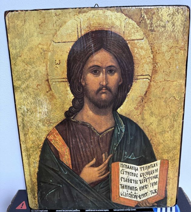 icona veche icoana deosebita dim 36cm lung 30cm lat icoana veche pictata pe lemn