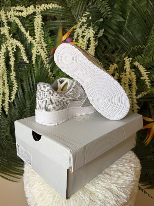 Nike Air Force 1 White Iced Out