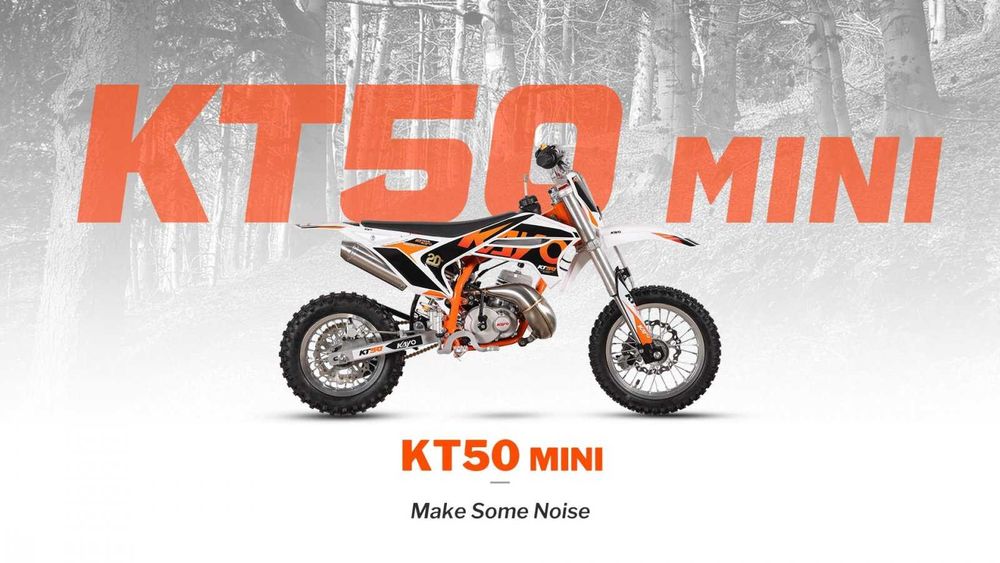 Motocicleta enduro copii Kayo KT50 mini (noua,>6 ani, 8cp, 50cc, 2T,automata, roti 12"/ 10") @ www.mymotocluj.ro