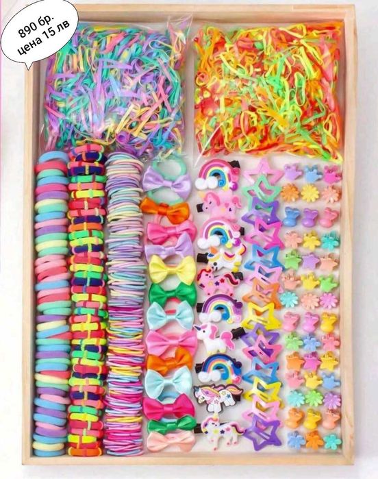 Комплекти детски аксесоари за коса