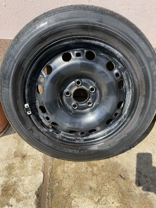 De vanzare jante tabla si cauciucuri Skoda Fabia/ similar gama vag