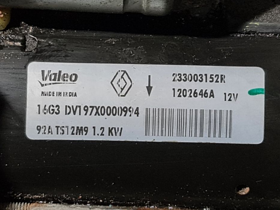 Electromotor Dacia Duster 1.5 Dci 2014 - 2017 81kW 110CP 1461CC Manuala K9K (1366) Diesel 4x2 233003152R Garantie