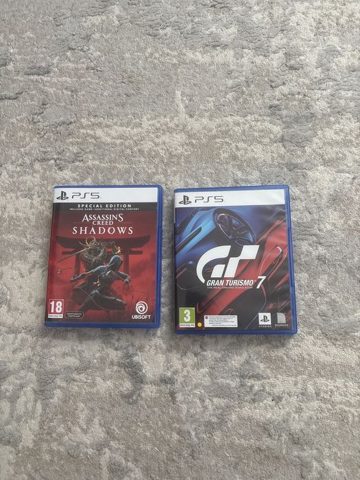 Продам игры Пс5 Assasin’s Creed Shadows и Gran Turismo 7