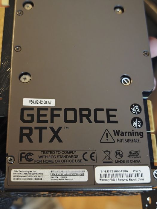 Placa video nVidia RTX 3090 24gb, PNY XLR8 GAMING OC, sigiliu