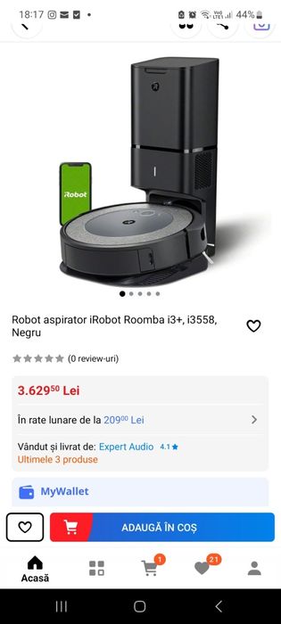 Vand aspirator robot Roomba i3+