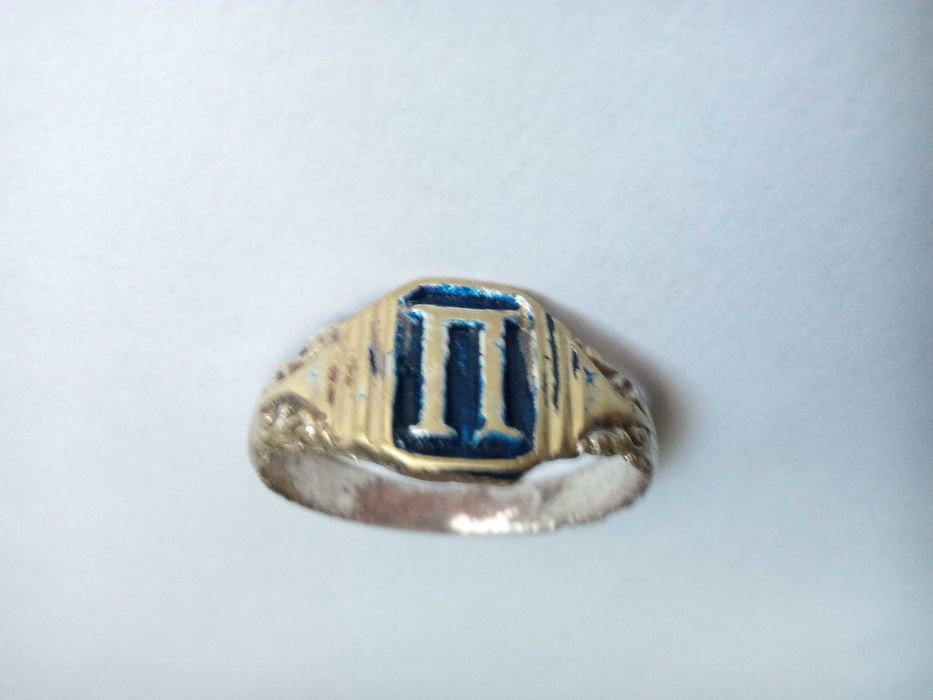 Стар пръстен печат с буква Л , с буква И , с буква П