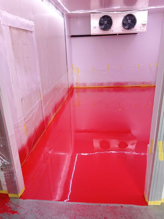 Полимерный промышленный пол для холодильных камер.