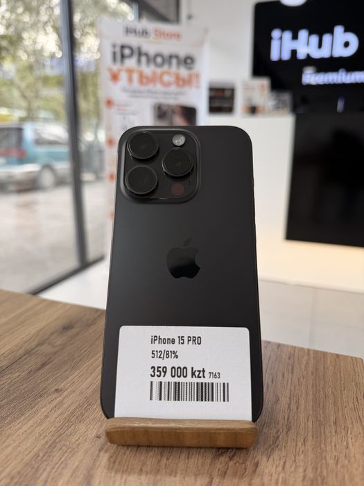 iPhone 15 Pro•512GB/81%Black  Айфон 15 Про•512Гб/81%Черный