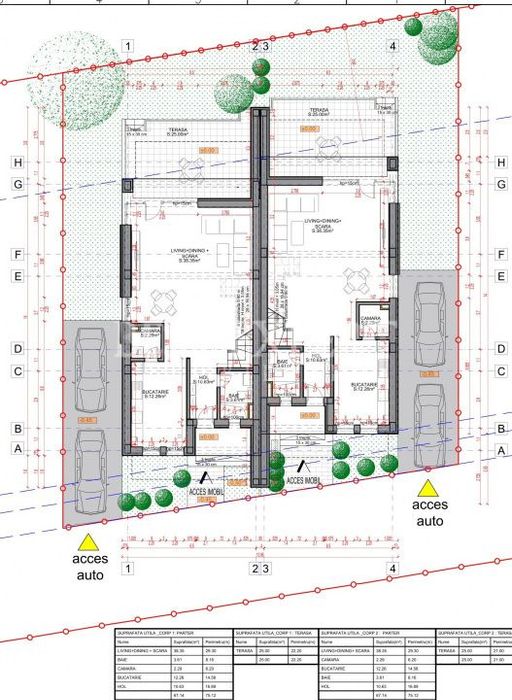 Duplex de vanzare -4 camere, 184 mp utili, curte proprie, 2 Parcari