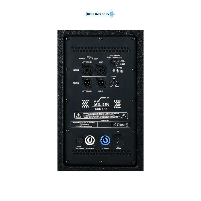 Boxa bass activa Solton aart SUB 15 A / 800W-3200W peak.