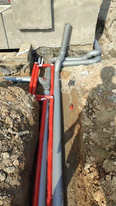 Transheya qazish Kanalizatsiya qazish