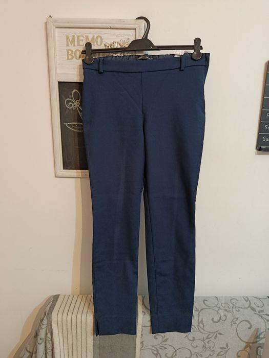 Pantaloni office eleganți Zara bleumarin sezon rece mărimea S 36