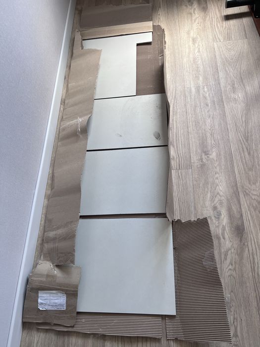 Керамогранит 60×120, остатки после ремонта, 4 м²