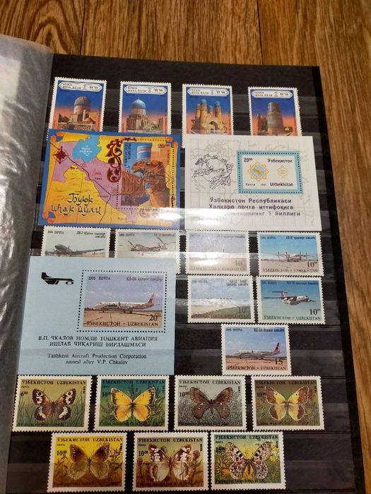 Уникальная коллекция почтовых марок Узбекистана с 1992 по 2015 год