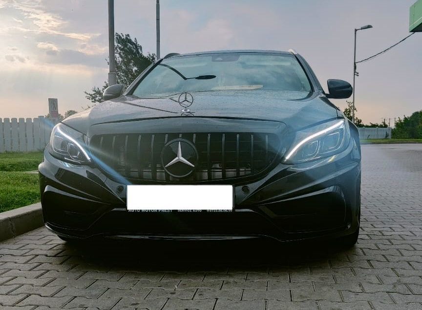 Bara Fata Mercedes C-Class W205 Limo Coupe Station Wagon Cabiolet (2014-2019) Fara Grila Centrala