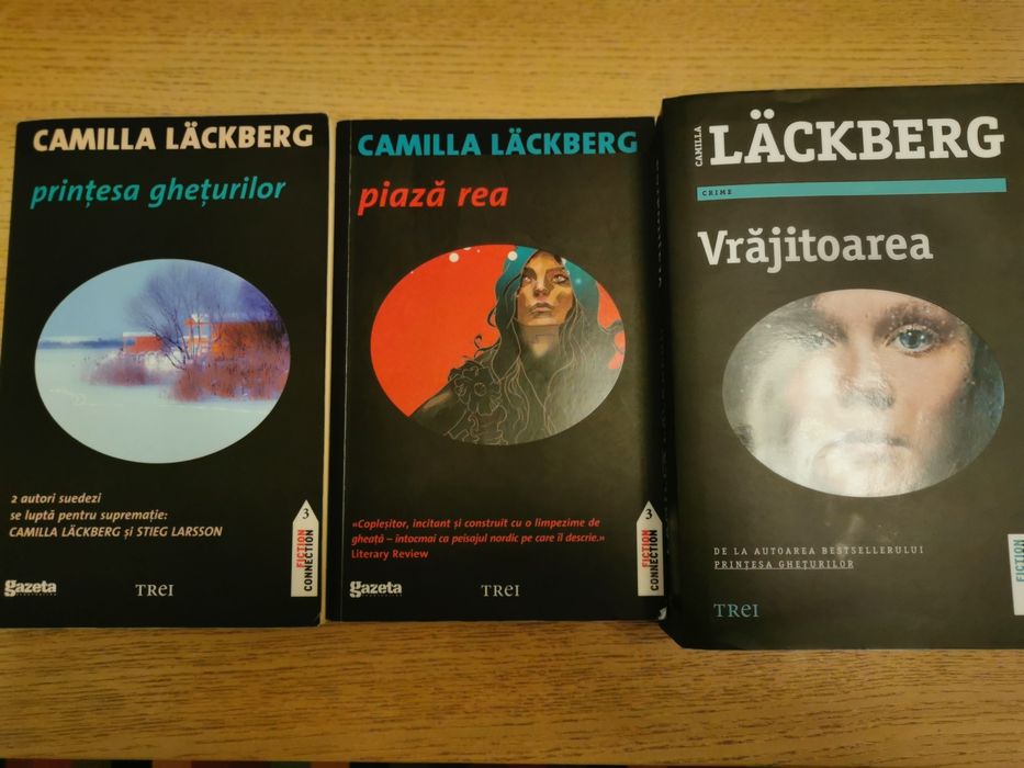 3 carti autor Camilla Lackberg