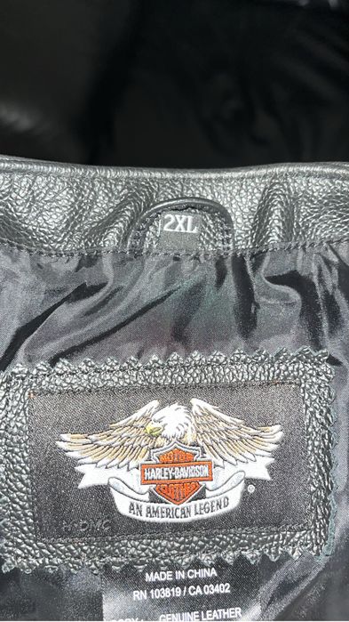 Кожаный жилет Harley Davidson