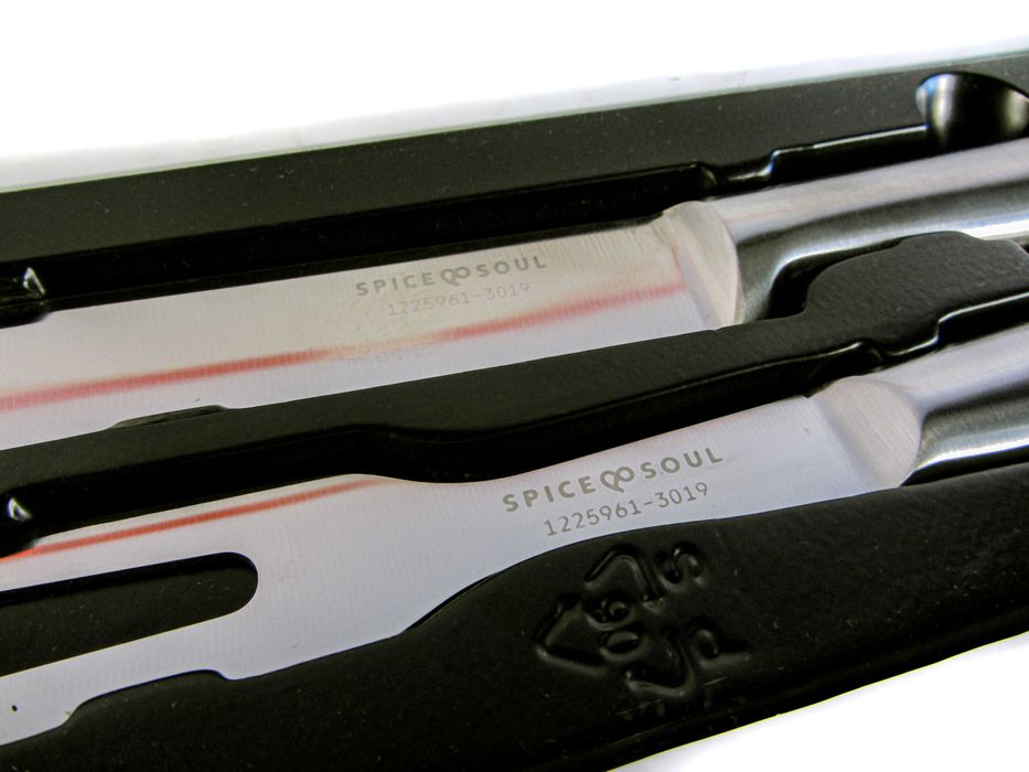 НОВ! Нож и вилица за транжиране на месо 34 см