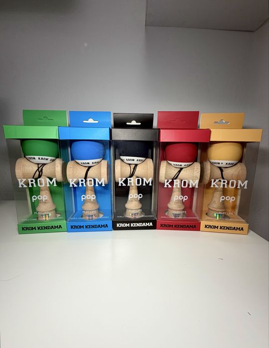 Kendama Krom Pop - Rubber Grip + Base Cup Hole (NOUĂ)