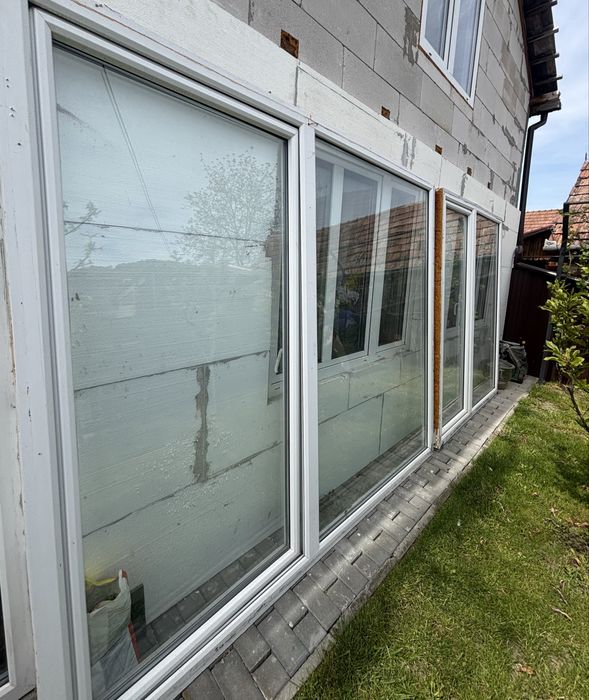 2 Uși terasă PVC termopan second hand