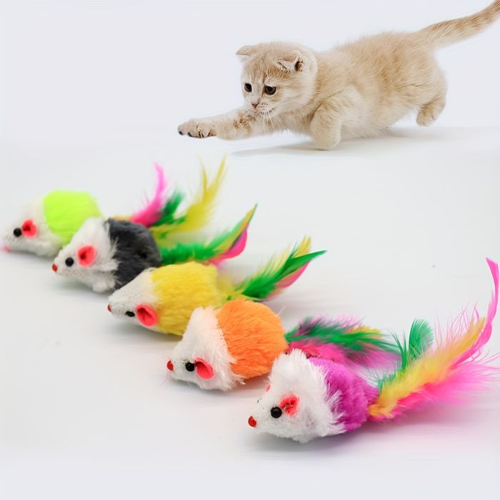 Играчка "Мишка с пера"