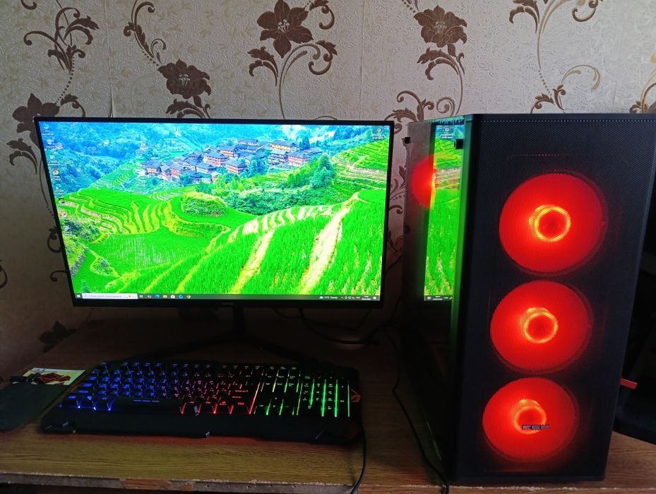 Игровой набор, компьютер в комплекте! SSD, HDD, RAM HyperX.