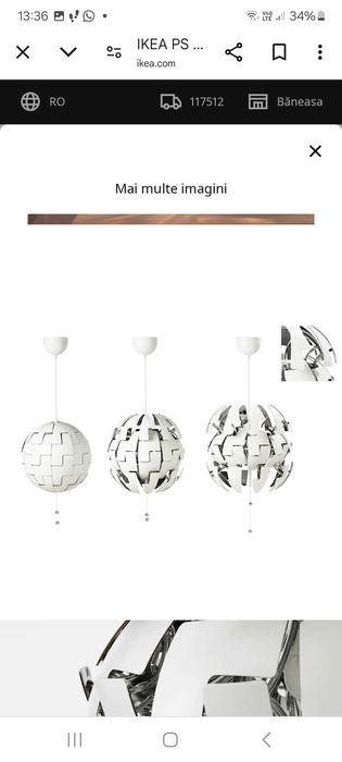 Vand lustre albe reglabile