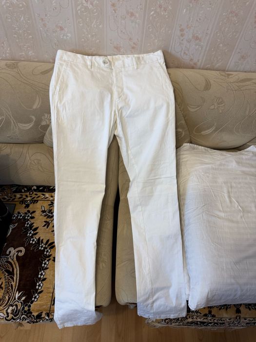 Брюки белые glasman