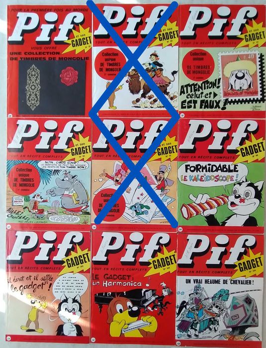 Списания Pif Gadget в много запазено състояние.