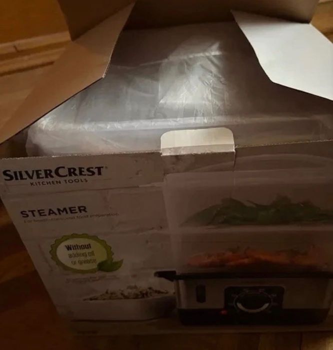 Steamer aparat de gătit la abur Silvercrest nou
