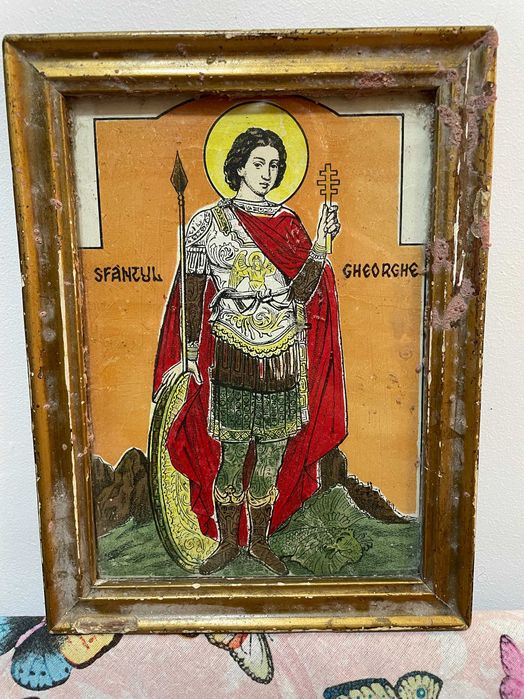 icoana veche icoana deosebita dim lat 20 lung 27cm icoana veche icoana