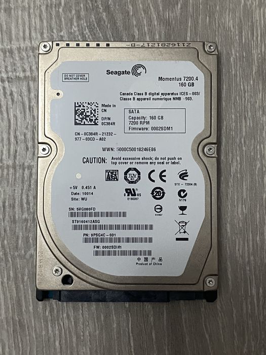 Vand HDD Seagate 160gb