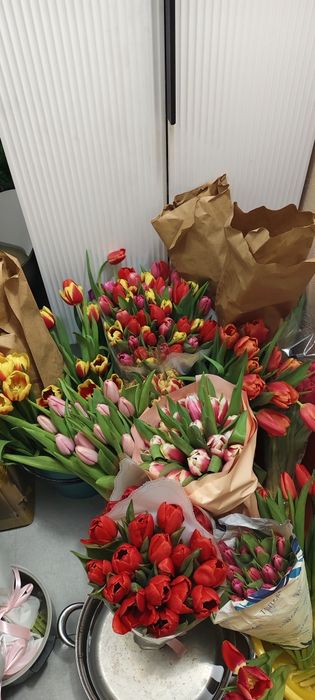 Цветы, тюльпаны, букеты