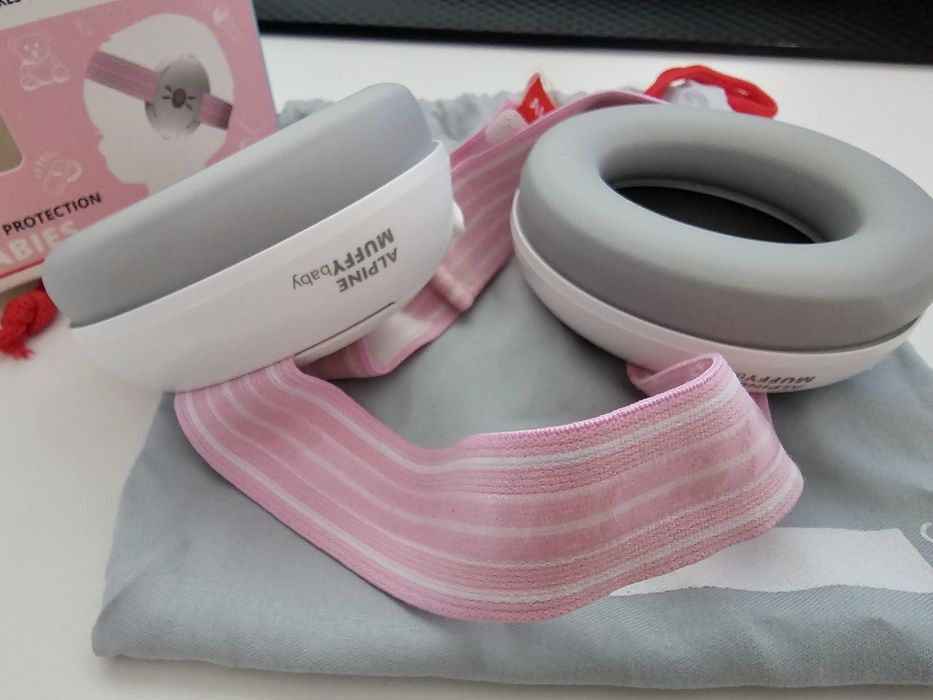Casti antifonice pentru bebelusi de la 0-3 ani Muffy Baby Pink ALP24951, Alpine