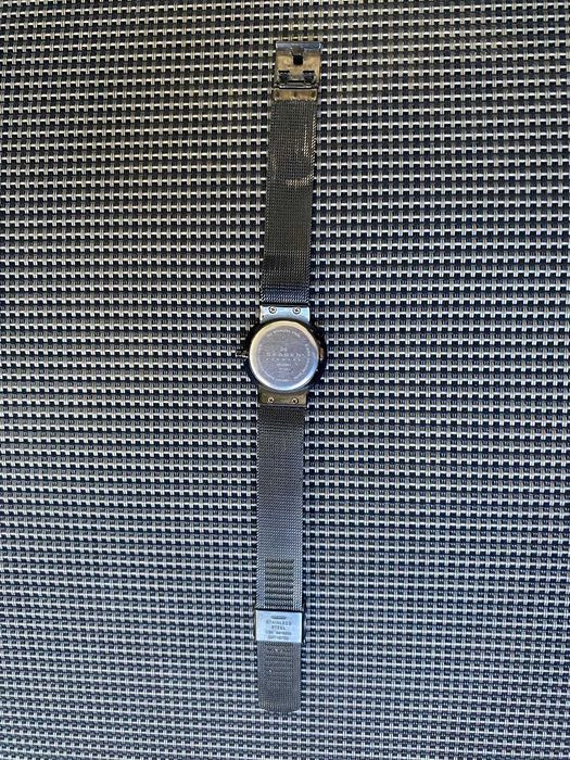 Ceas dama gri, Skagen Women's 355SMM1 Grey Mesh Stainless Steel Watch