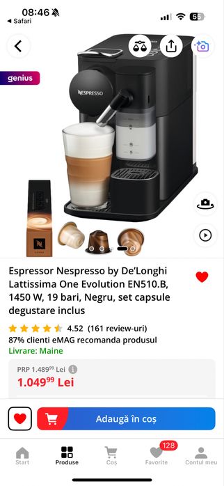 Nespresso lattisima one