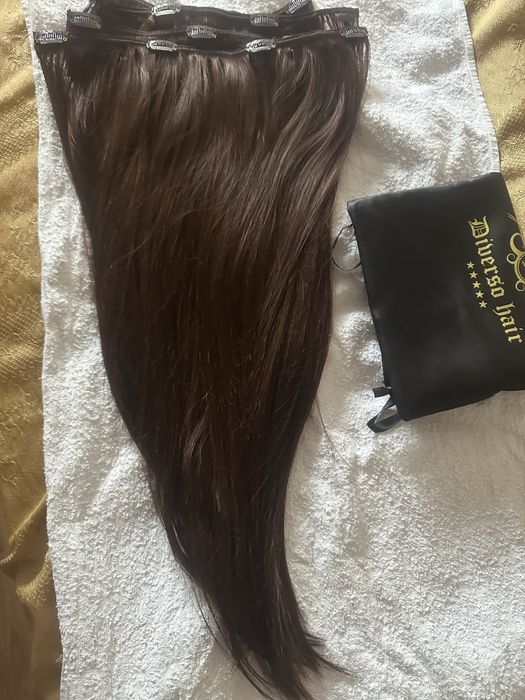 Коса diverso 1A  цвят шоколд