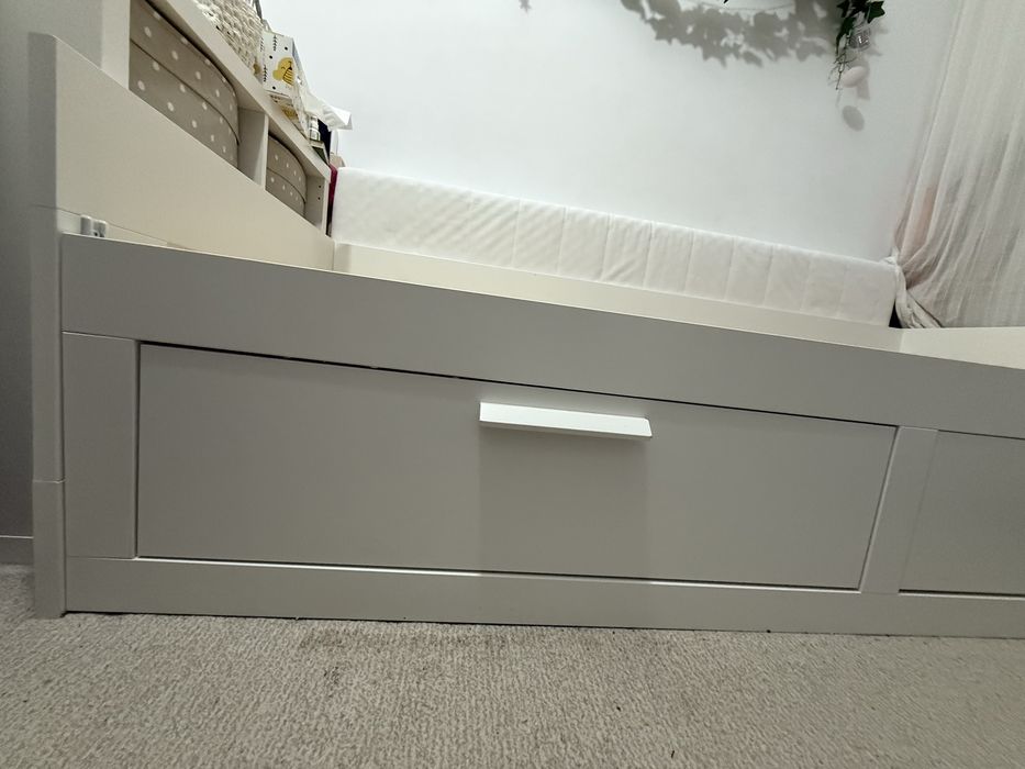Cadru divan Brimnes cu 2 saltele- IKEA