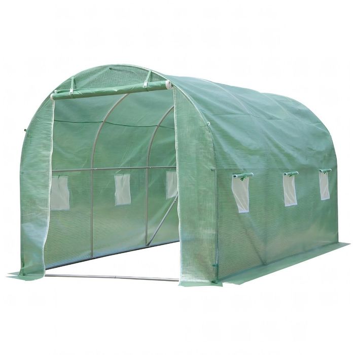 Резервно покривало за оранжерия 3x2x2м – Армирано UV , с цип и прозорц