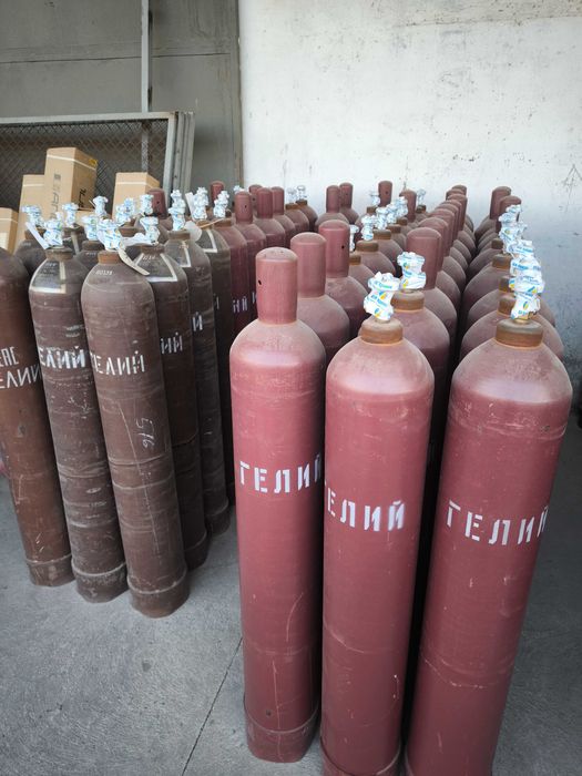 Гелий высокой чистоты 5.0 (99,999%) и 6.0 (99,9999%)  в 40л баллоне