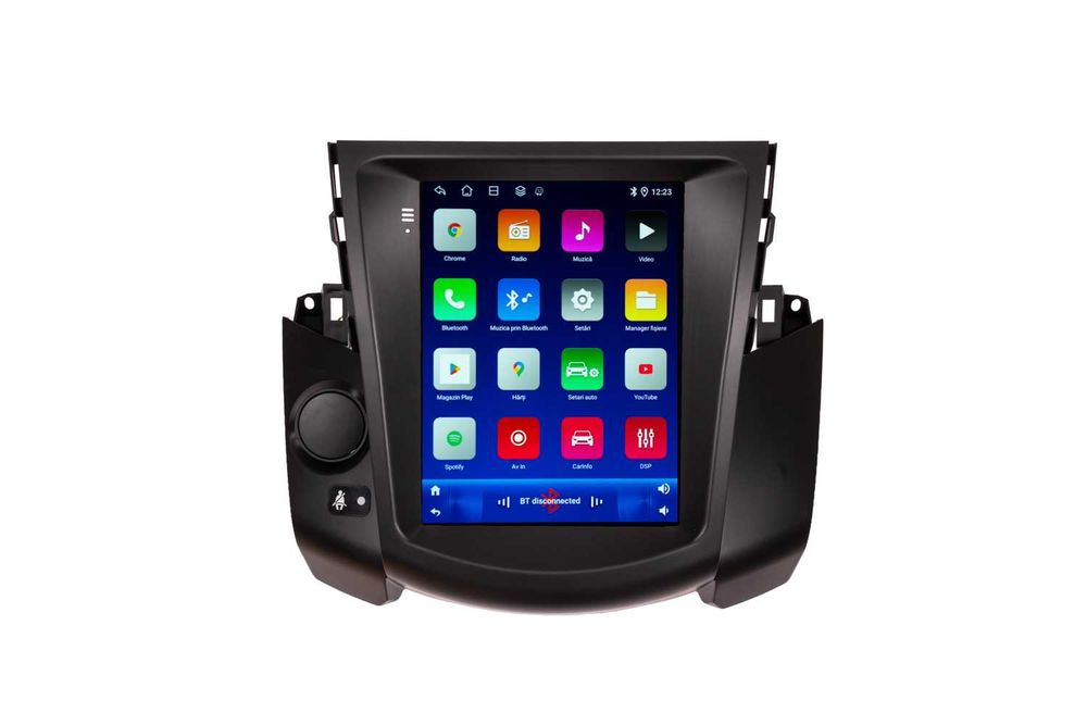 Navigatie Toyota Rav 4 Tip Tesla Ecran Vertical Android 14 Carplay Wireless Android Auto + Camera