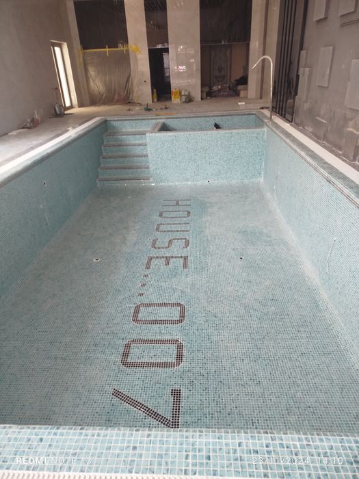 Бассен киламиз нолдан  подкулич майолка  терамиз филтир насос йигамиз