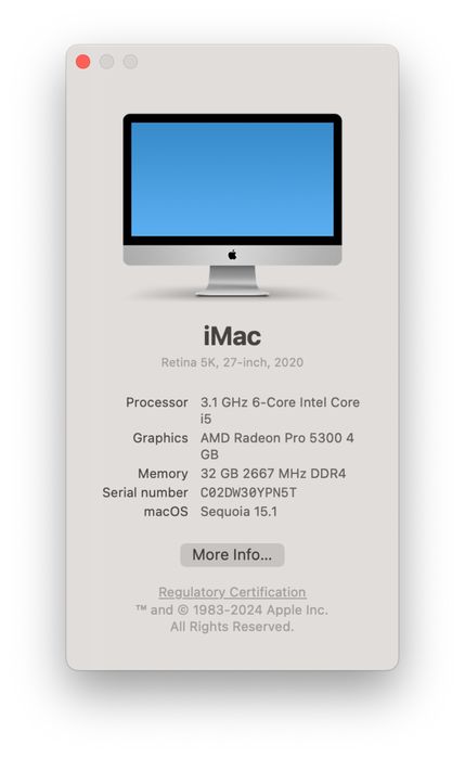 iMac 5K 2020 impecabil