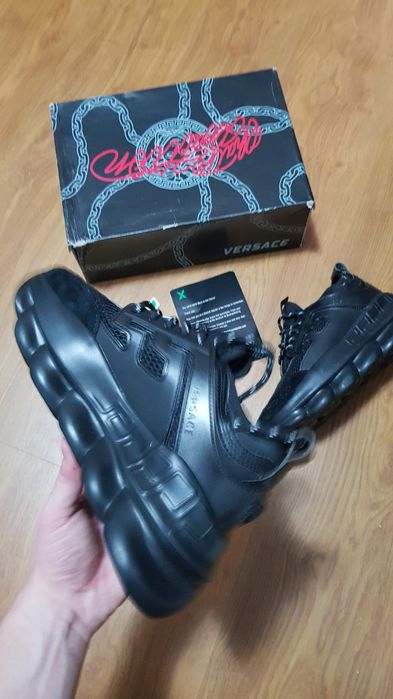 Sneakers Versace Chain Reaction Black •STOC 39•Livrare rapidă•