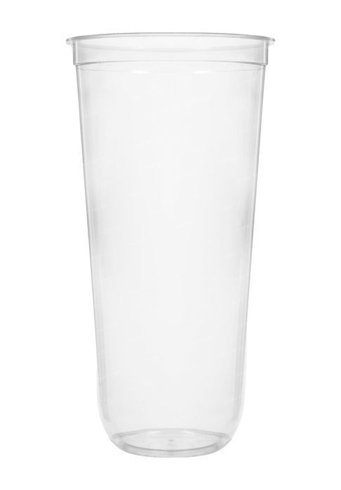 Стакан U глянец 700мл PP, Бабл ти, Джуз Боллы, тапиоки, Babl tea,