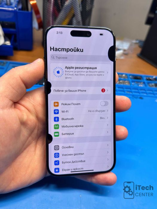 Оригинален дисплей за iPhone 15 PRO, със забележка!