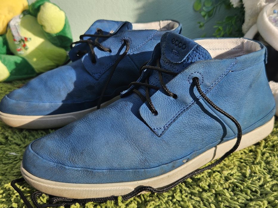 Ecco обувки от кожа в синьо N39
